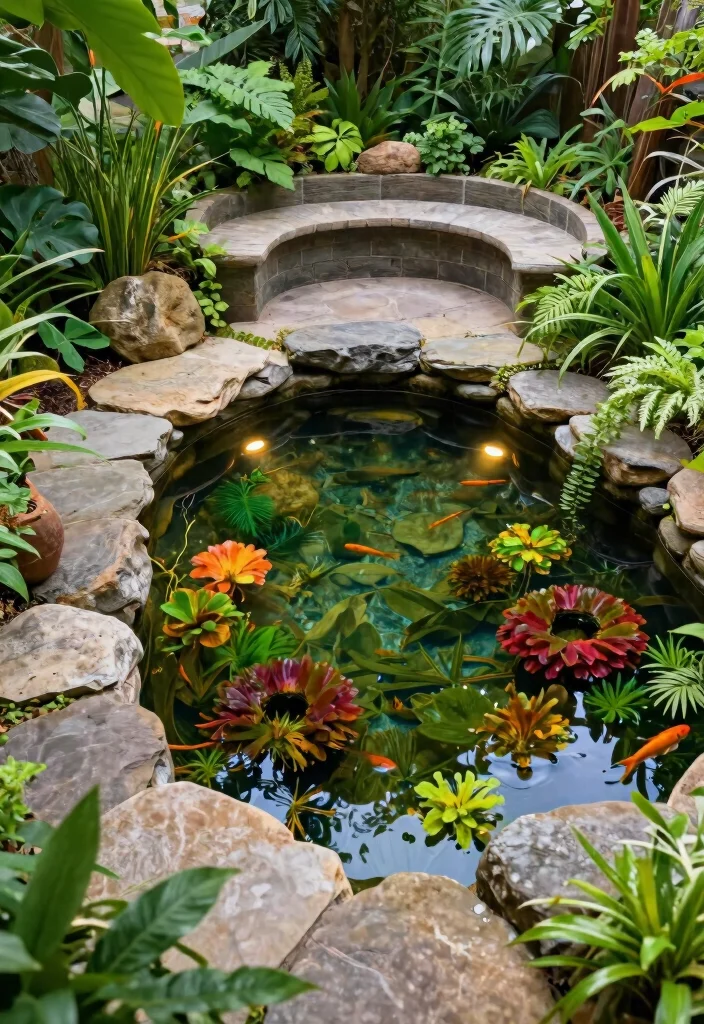 25 Breathtaking Garden Pond Inspiration Photos Pin This 17. Pond with Hidden Features 0