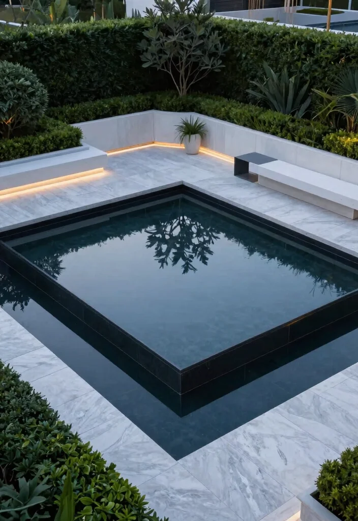 25 Breathtaking Garden Pond Inspiration Photos Pin This 2. Modern Geometric Pond 0