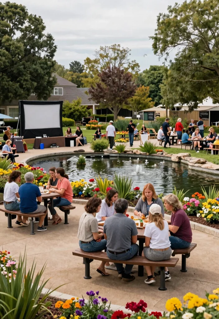 25 Breathtaking Garden Pond Inspiration Photos Pin This 25. Pond with Community Elements 0