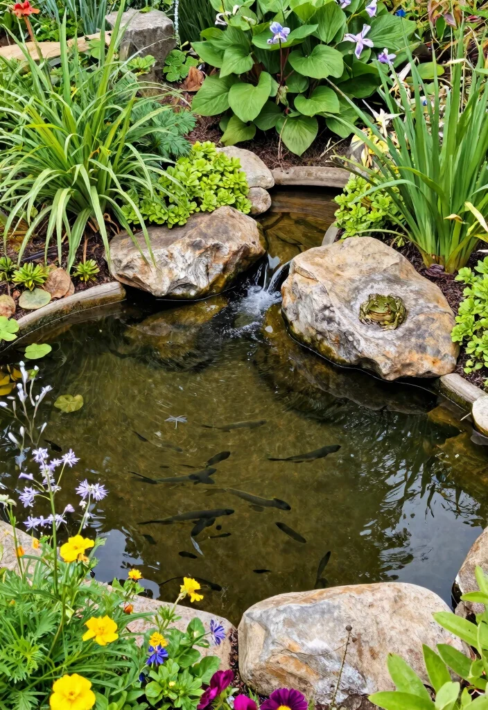 25 Breathtaking Garden Pond Inspiration Photos Pin This 3. Wildlife Friendly Pond 0