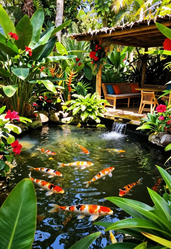 25 Breathtaking Garden Pond Inspiration Photos Pin This 5. Tropical Oasis Pond 0