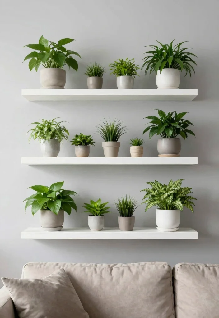 25 Creative Plant Shelf Ideas Every Plant Parent Needs 1. Minimalist Floating Shelves 0