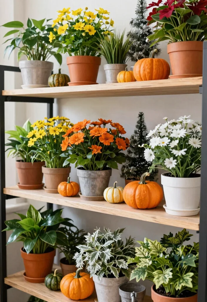 25 Creative Plant Shelf Ideas Every Plant Parent Needs 23. Seasonal Rotations 0
