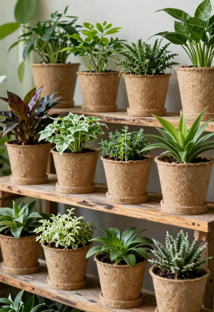 25 Creative Plant Shelf Ideas Every Plant Parent Needs 24. Sustainable and Eco Friendly Displays 0