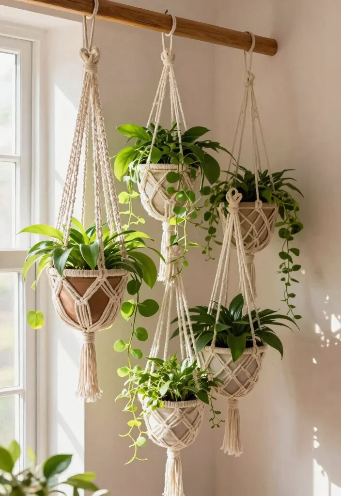 25 Creative Plant Shelf Ideas Every Plant Parent Needs 9. Hanging Planters 0