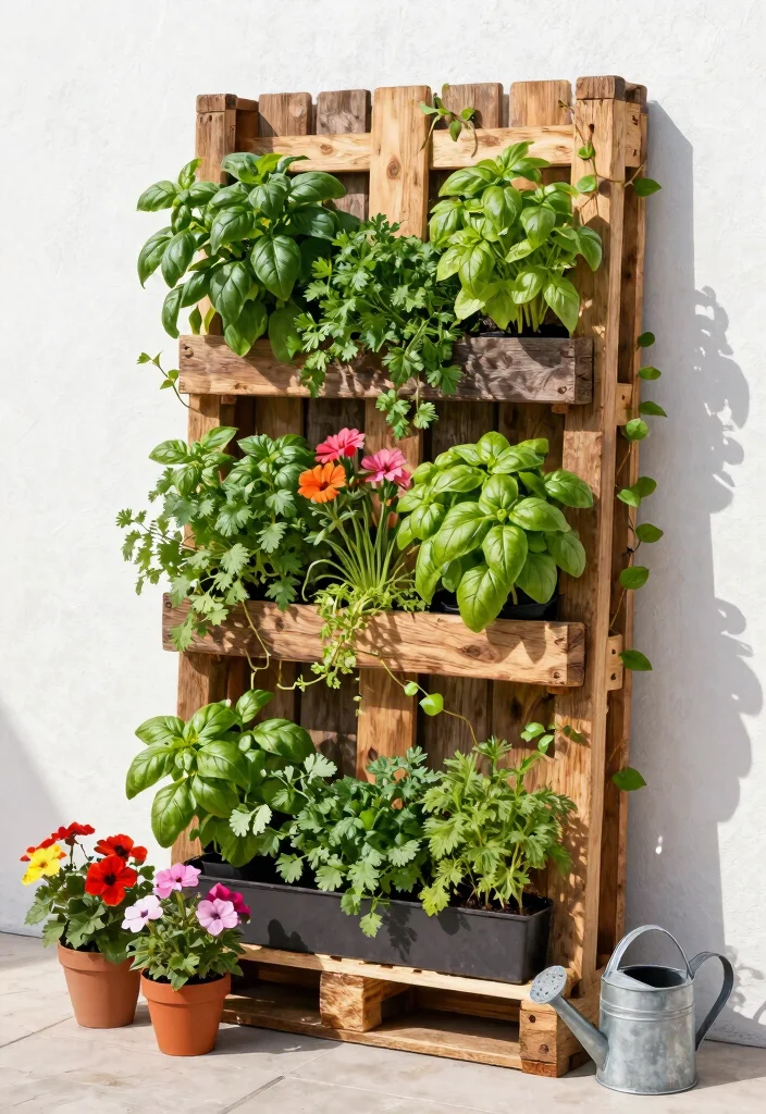 25 Stunning Raised Garden Bed Ideas for a Plentiful Harvest 1. Vertical Pallet Garden 0