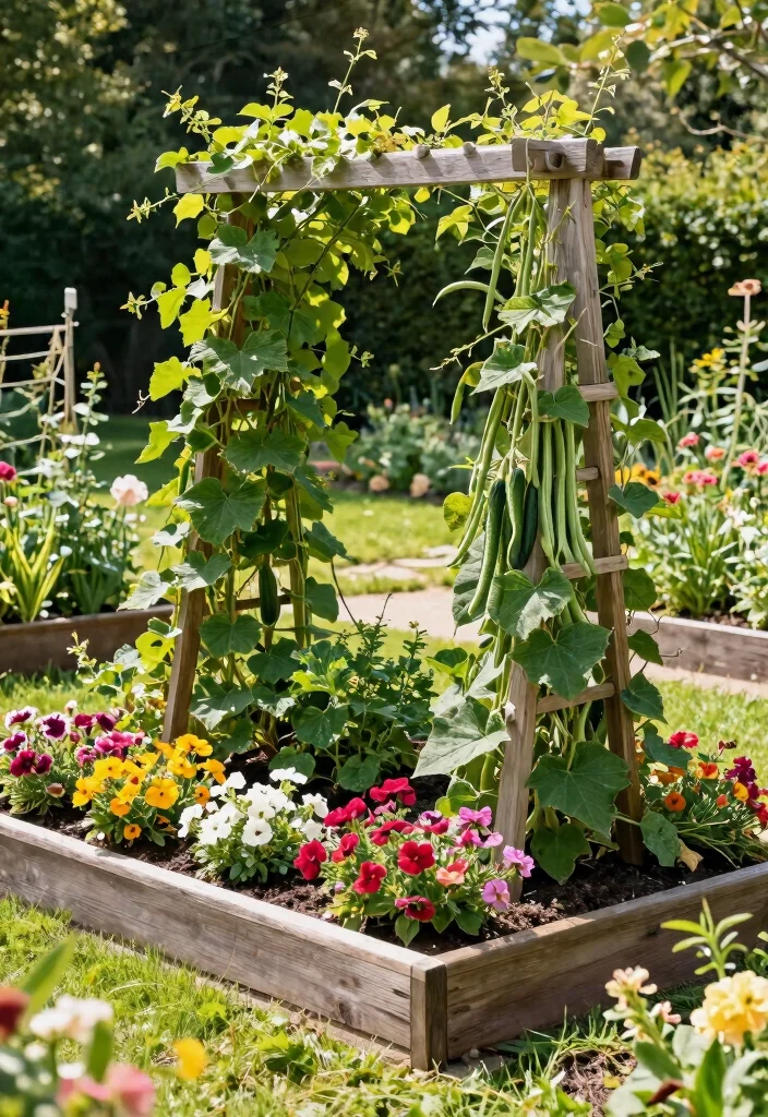 25 Stunning Raised Garden Bed Ideas for a Plentiful Harvest 11. Raised Beds with Trellises 0