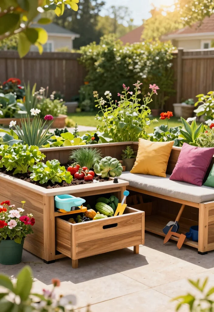 25 Stunning Raised Garden Bed Ideas for a Plentiful Harvest 13. Multi Functional Raised Beds 0