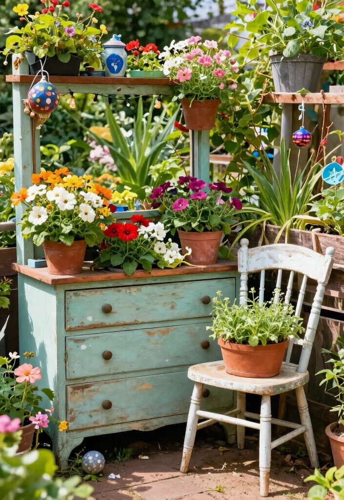 25 Stunning Raised Garden Bed Ideas for a Plentiful Harvest 19. Repurposed Furniture Garden Beds 0