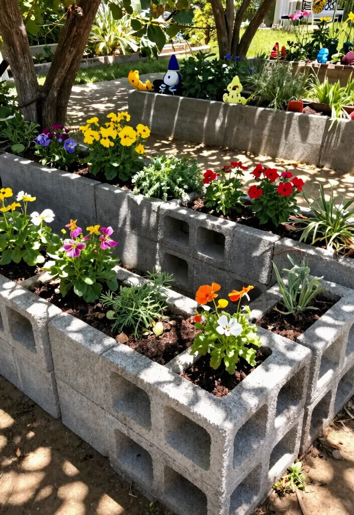 25 Stunning Raised Garden Bed Ideas for a Plentiful Harvest 22. Cinder Block Raised Beds 0