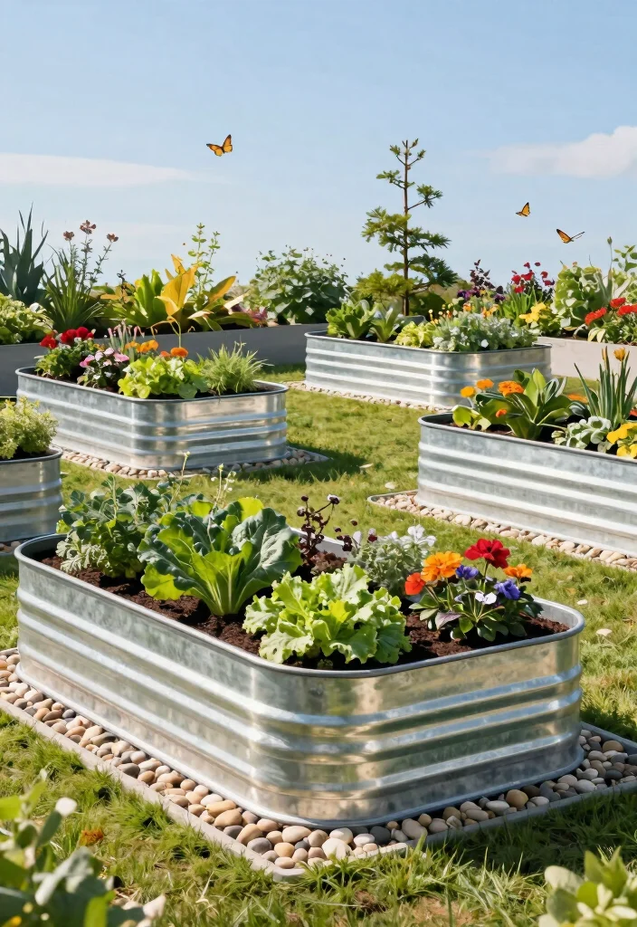 25 Stunning Raised Garden Bed Ideas for a Plentiful Harvest 3. Metal Raised Garden Beds 0