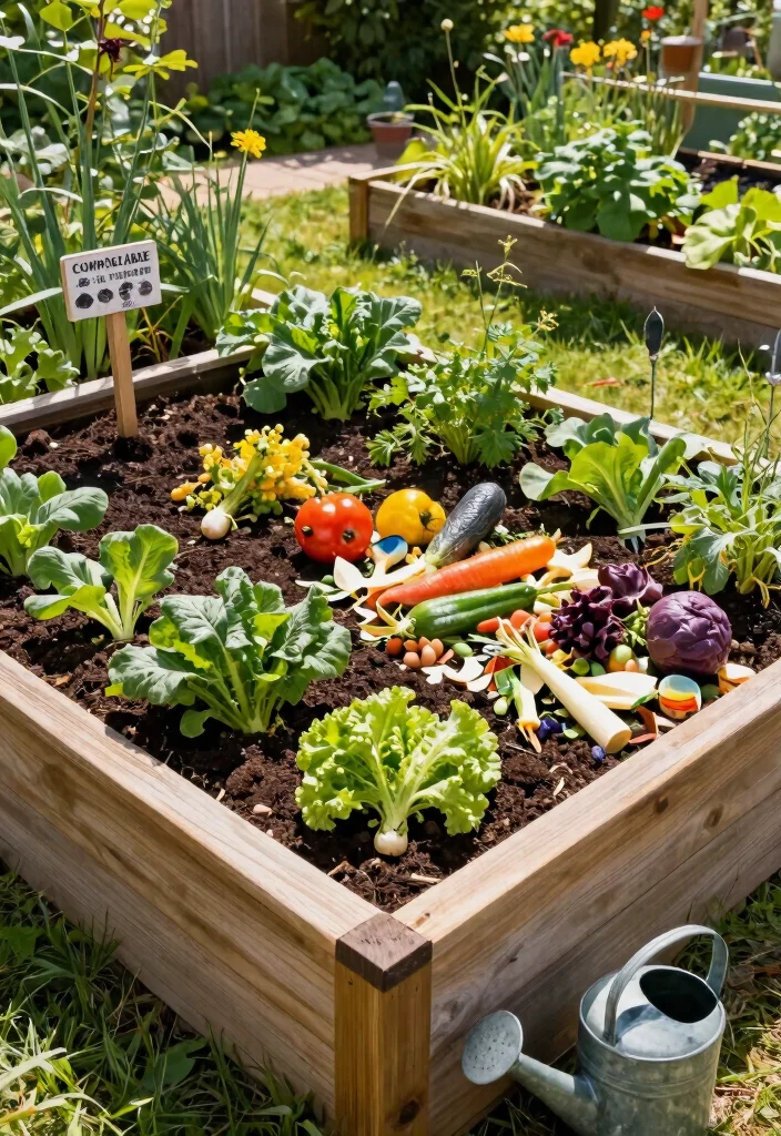25 Stunning Raised Garden Bed Ideas for a Plentiful Harvest 5. Compost Bin Garden Bed Combination 0