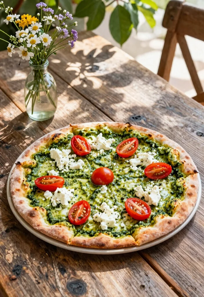 7 Best Pizza for Pellet Grill Baking Ideas Crispy Crust 4. Pesto and Goat Cheese Pizza 0