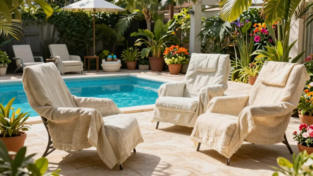 7 Best Pool Chair Cover Ideas to Protect Patio Furniture