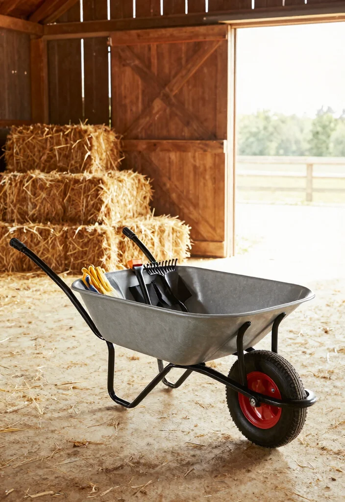 7 Best Wheelbarrow for Horse Barn Mucking and Chores 4. The Smart Storage Wheelbarrow 0