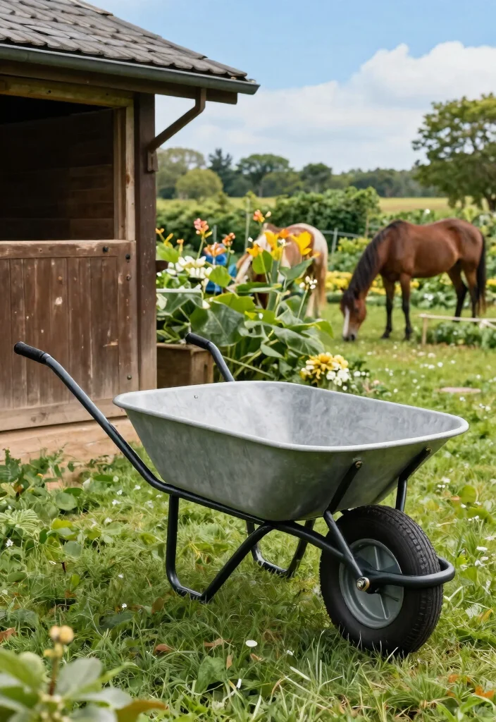 7 Best Wheelbarrow for Horse Barn Mucking and Chores 6. Eco Friendly Hybrid Wheelbarrow 0