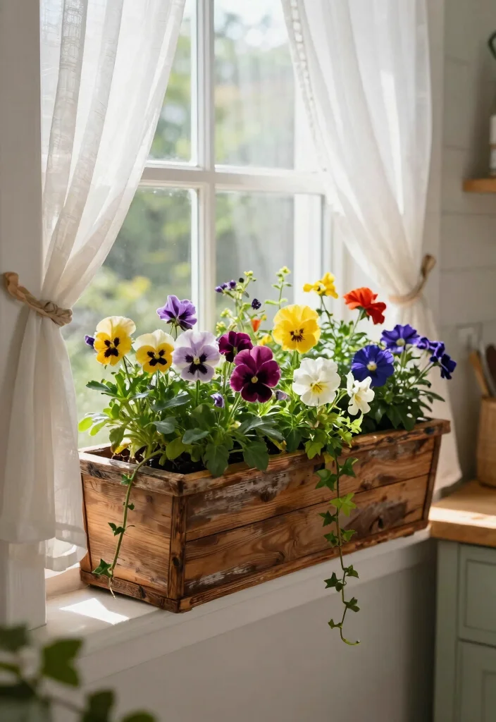 7 Clever DIY Window Plant Shelf Ideas for Sun Lovers 4. Window Box Planter for a Layered Look 0