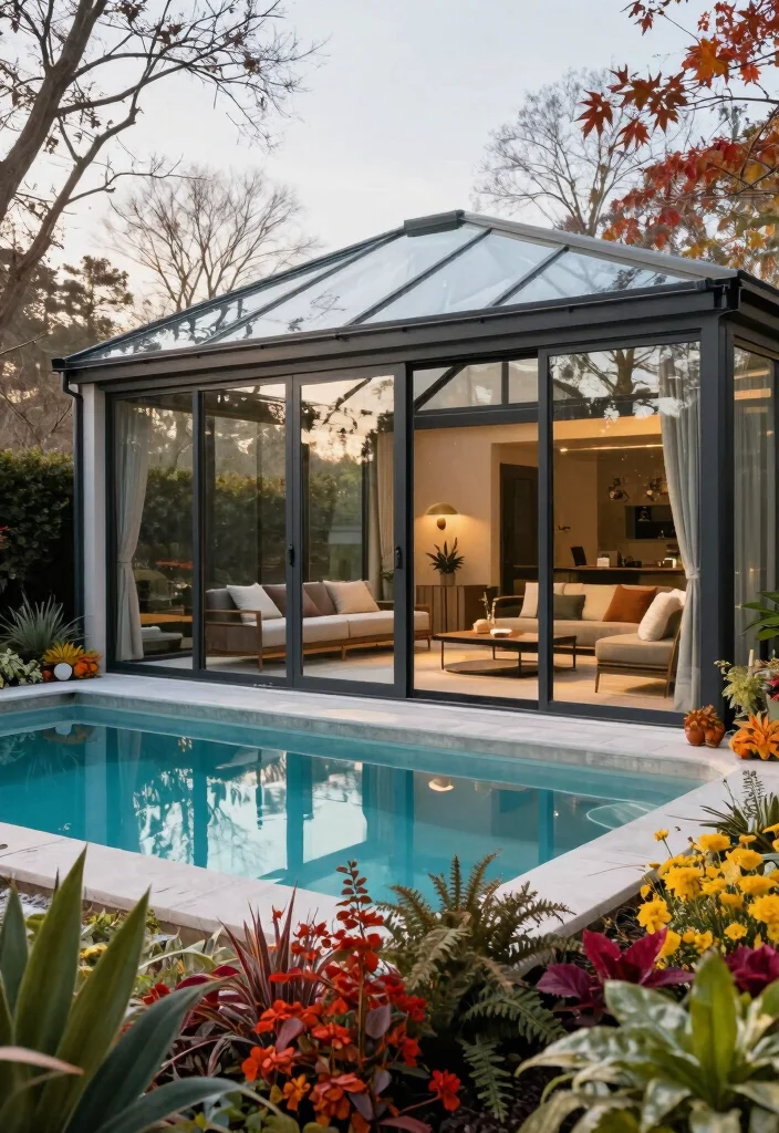7 Cool Above Ground Pool Igloo Cover Ideas Swim All Year 2. Pool Enclosure Designs Sleek and Stylish 0