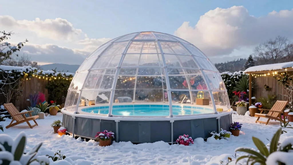 7 Cool Above Ground Pool Igloo Cover Ideas [Swim All Year]