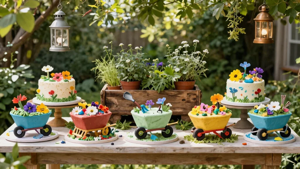 7 Cute Wheelbarrow Cake Ideas for Gardener Birthdays