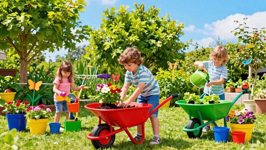 7 Fun Wheelbarrow Garden Ideas for Kids to Learn Planting