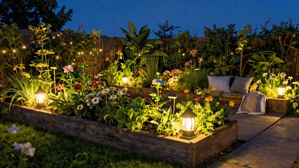 7 Magical Raised Bed Lighting Garden Ideas for Nighttime