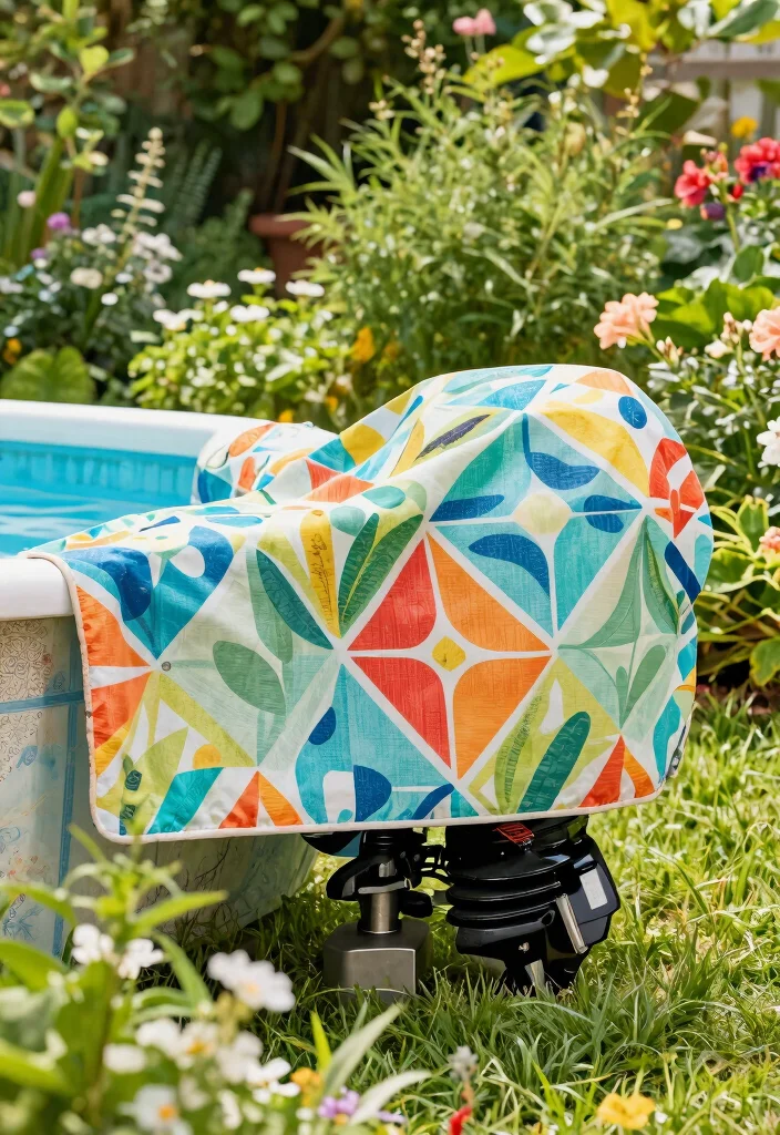 7 Safe Pool Motor Cover Ideas to Reduce Noise and Weather 2. Eco Friendly Fabric Covers Soft and Stylish 0
