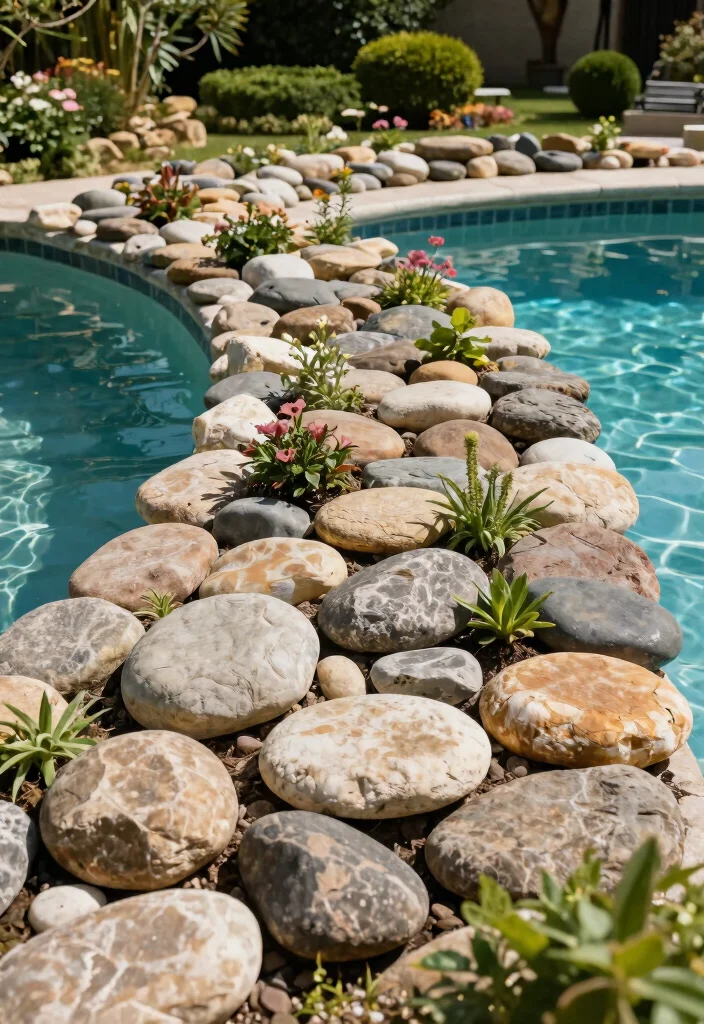 7 Safe Pool Motor Cover Ideas to Reduce Noise and Weather 4. Stone Barriers Natural Elegance 0