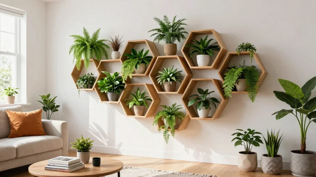7 Unique Honeycomb Shelf Plant Ideas (Geometric Vibe)