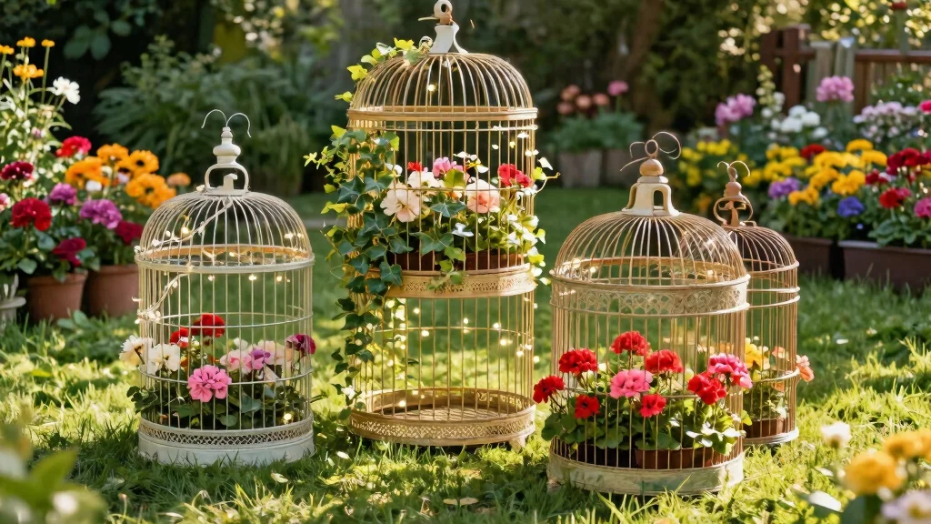 7 Whimsical Large Bird Cage Planter Ideas (So Cute!)