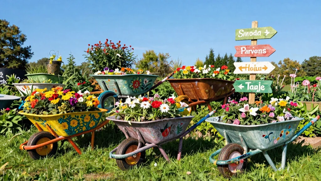 9 Artistic Wheelbarrow Art Ideas to Paint and Display