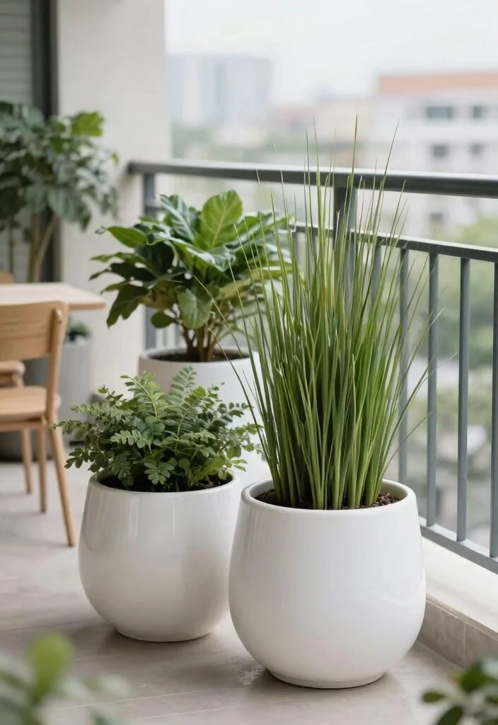 9 Beautiful Large Ceramic Planter Ideas Glazed Pots 3. Minimalist Style with White Planters 0