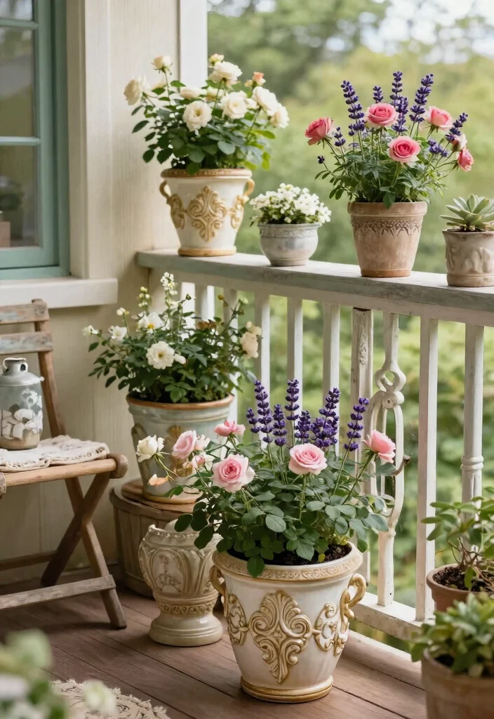 9 Beautiful Large Ceramic Planter Ideas Glazed Pots 6. Vintage Inspired Planters 0