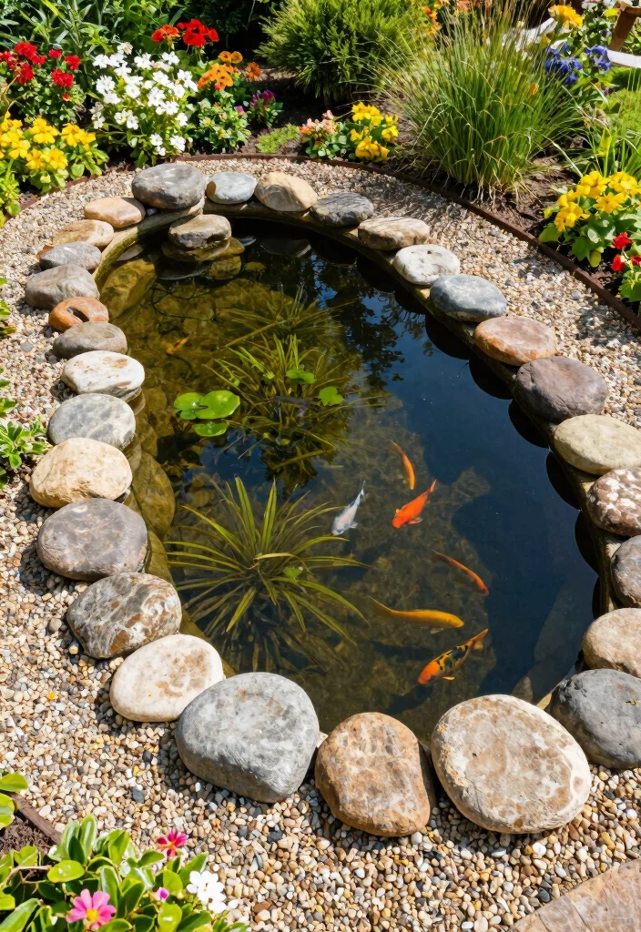 9 Best Garden Pond Lining Ideas to Prevent Leaks 5. Stone and Gravel Linings 0