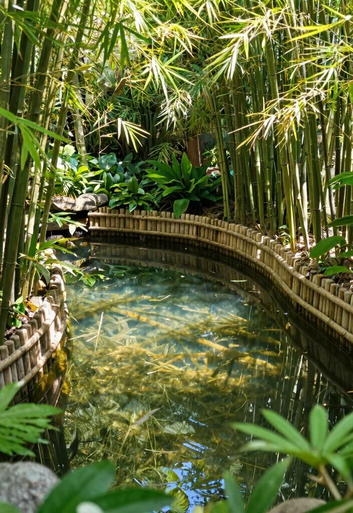 9 Best Garden Pond Lining Ideas to Prevent Leaks 6. Bamboo Liners 0