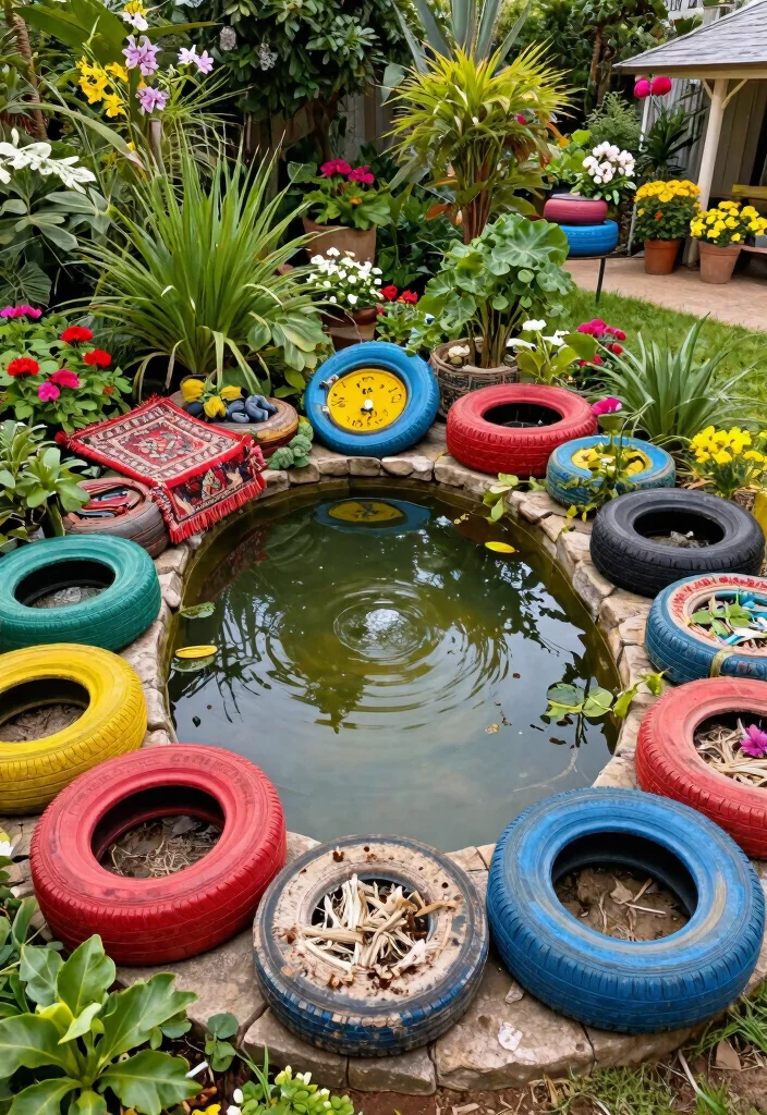 9 Best Garden Pond Lining Ideas to Prevent Leaks 7. Recycled Materials 0