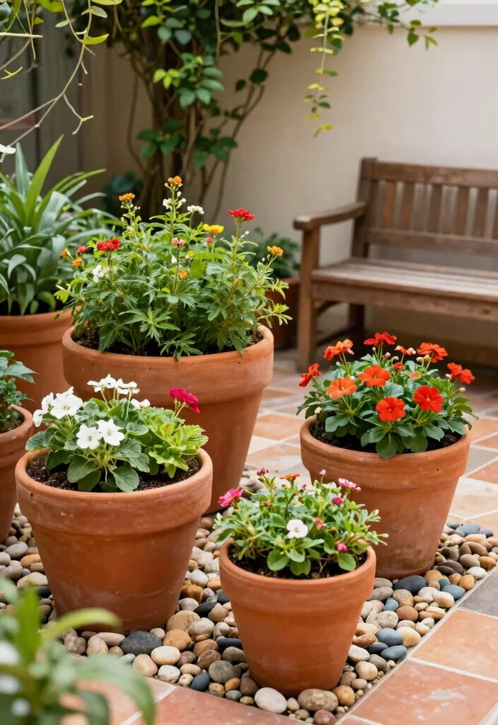 9 Chic Large Round Planter Ideas for Modern Backyards 3. Bold Terracotta Planters 0