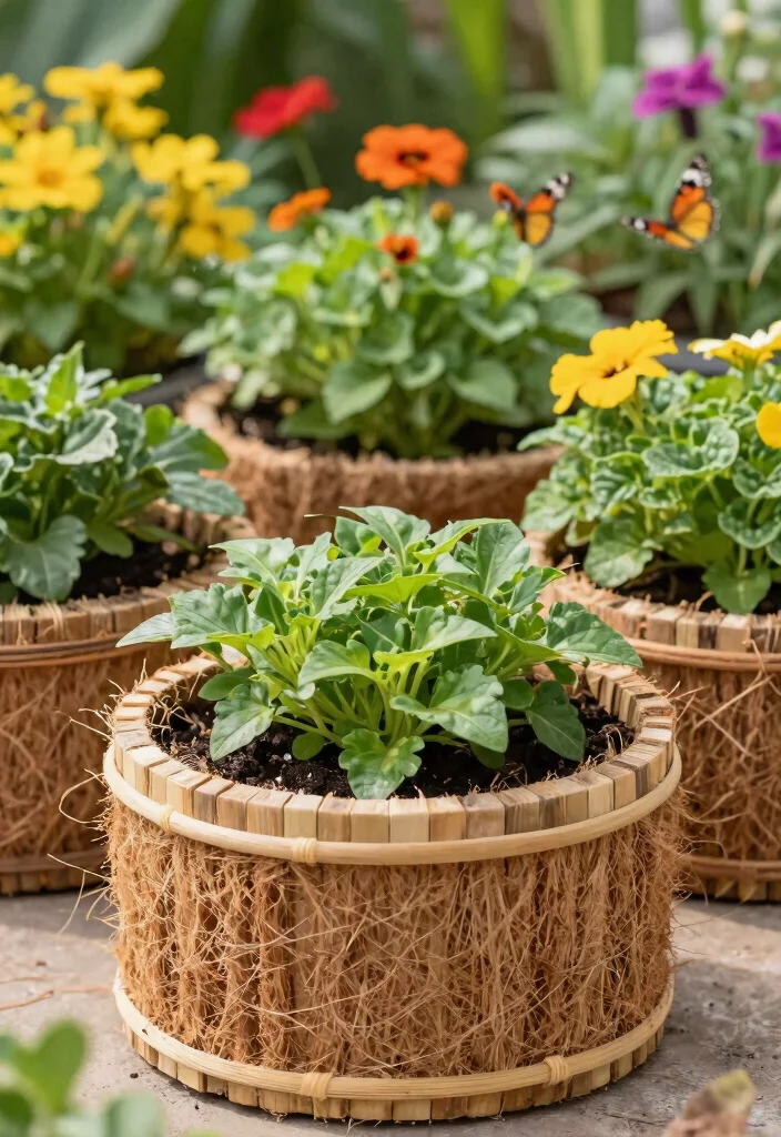 9 Chic Large Round Planter Ideas for Modern Backyards 9. Eco friendly Biodegradable Planters 0