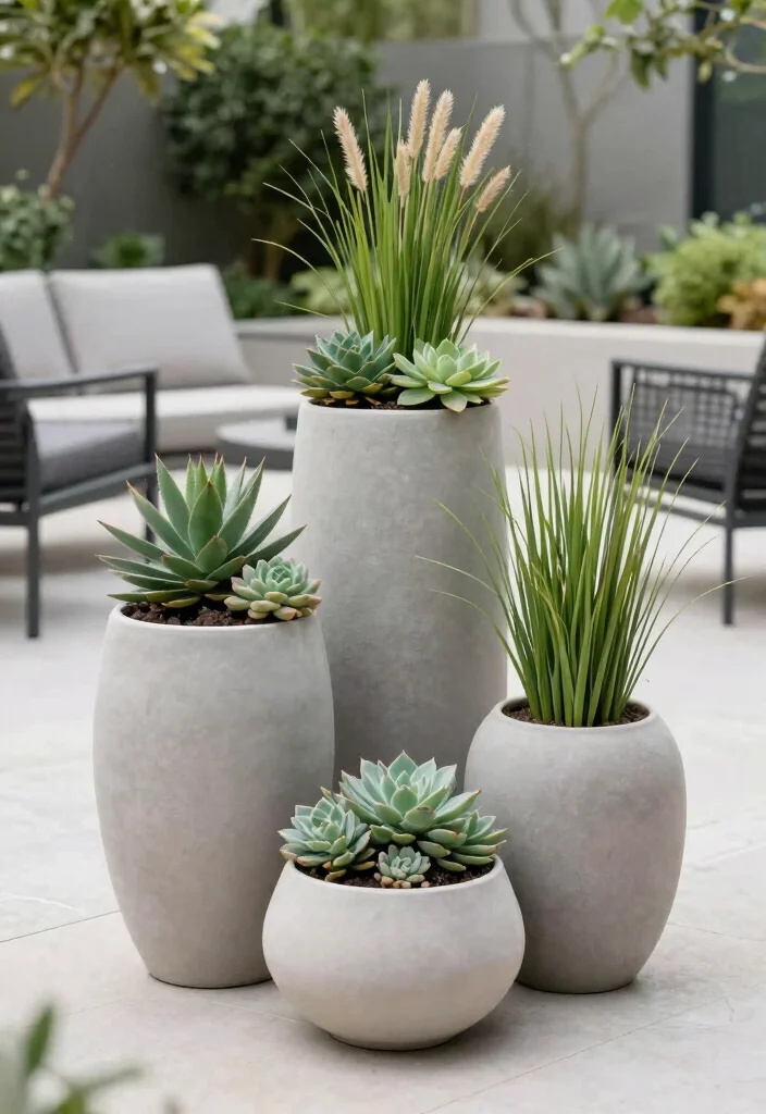 9 Elegant Large Urn Planter Ideas for a Classic Look 5. Modern Minimalist Urns 0