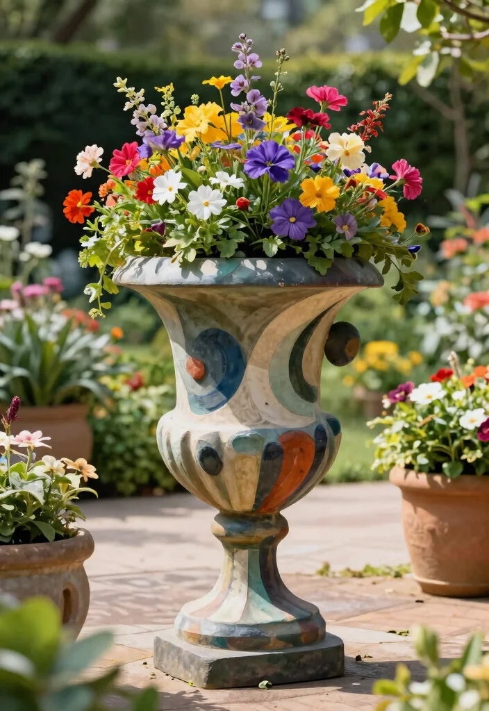 9 Elegant Large Urn Planter Ideas for a Classic Look 6. Artistic Sculptural Urns 0
