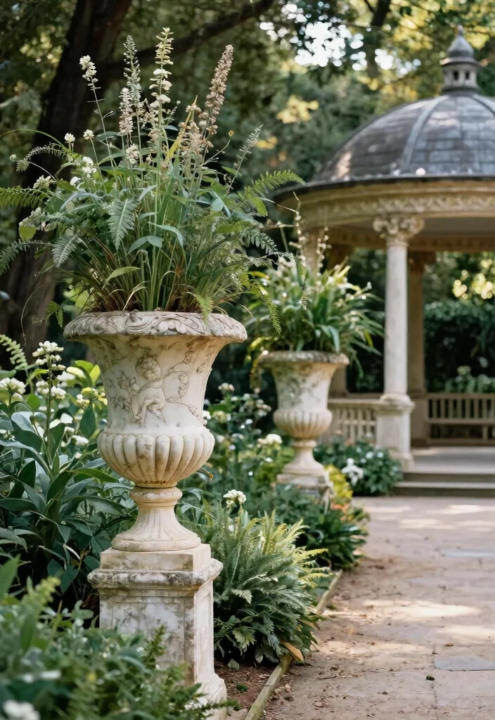 9 Elegant Large Urn Planter Ideas for a Classic Look 7. Classic Grecian Style Urns 0