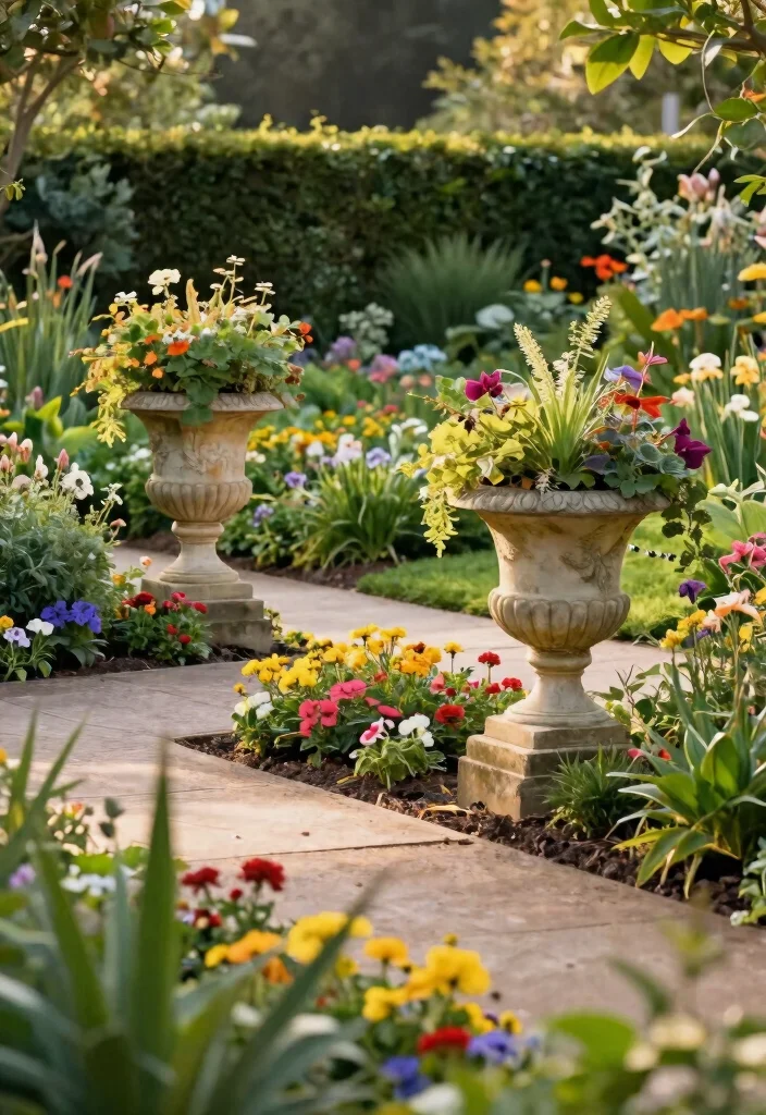 9 Elegant Large Urn Planter Ideas for a Classic Look 9. Garden Urn Focal Points 0
