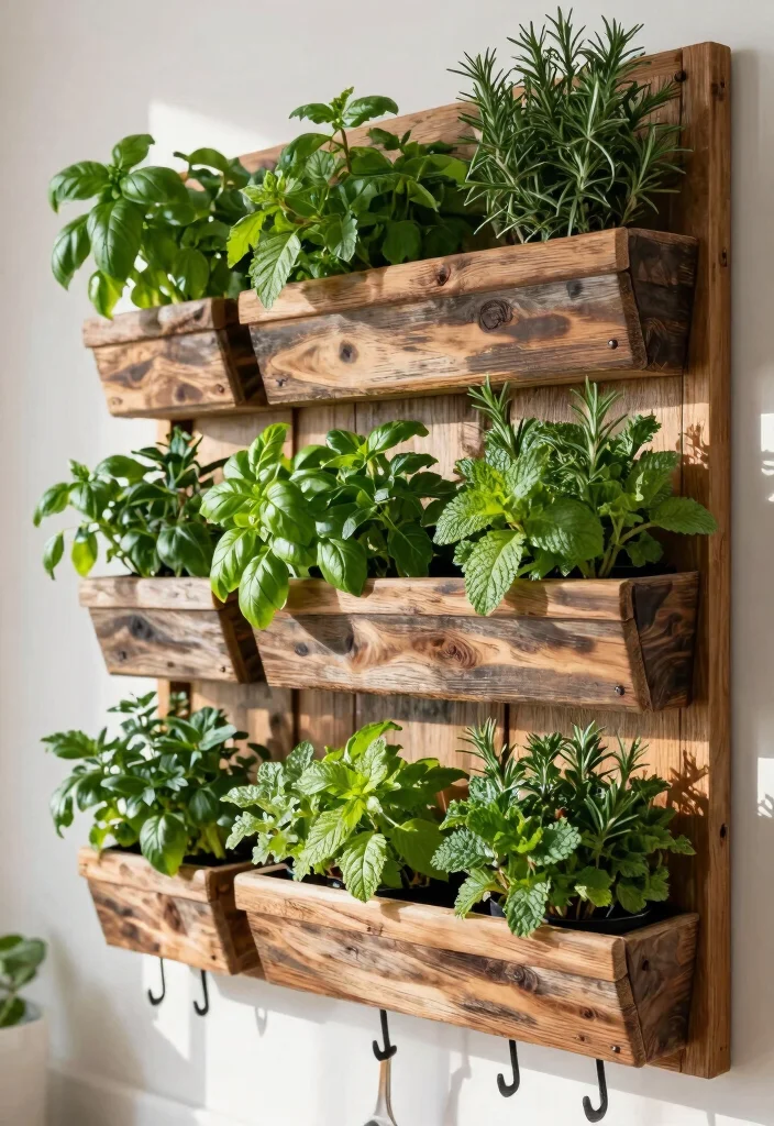 9 Fresh Plant Wall Shelf Ideas for Kitchen Herb Gardens 4. Vertical Planter Wall 0