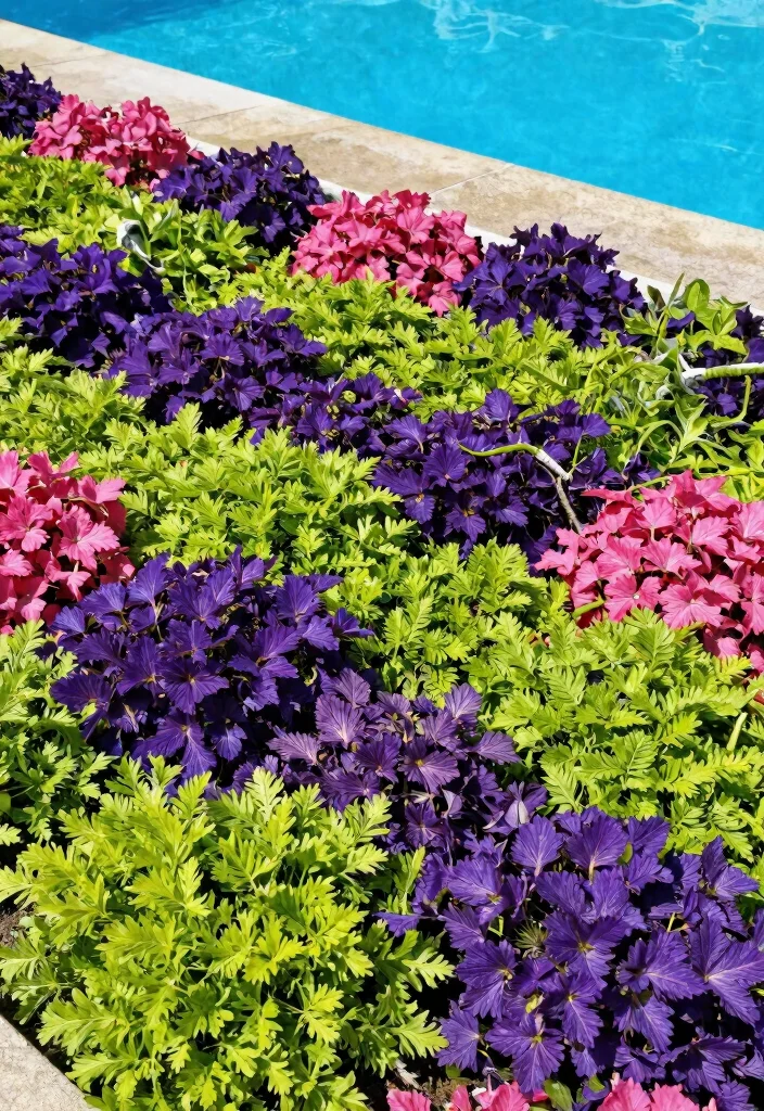9 Lush Pool Equipment Cover Ideas Plants and Landscaping 7. Colorful Ground Cover Plants 0