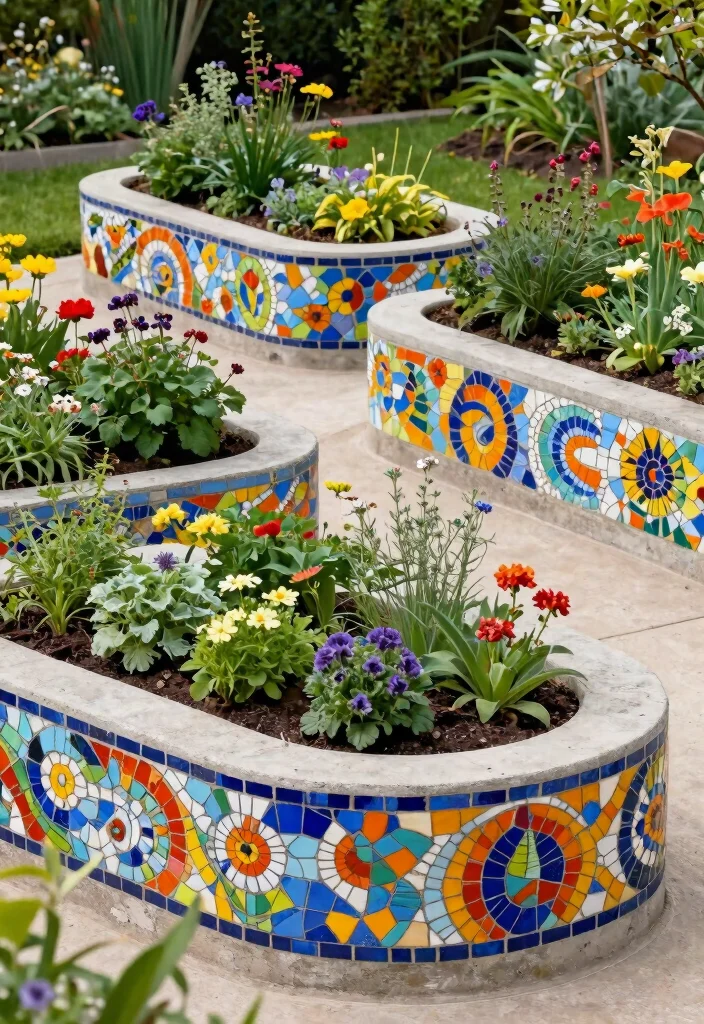 9 Modern Concrete Raised Garden Bed Ideas Built to Last 7. Artistic Concrete Designs 0