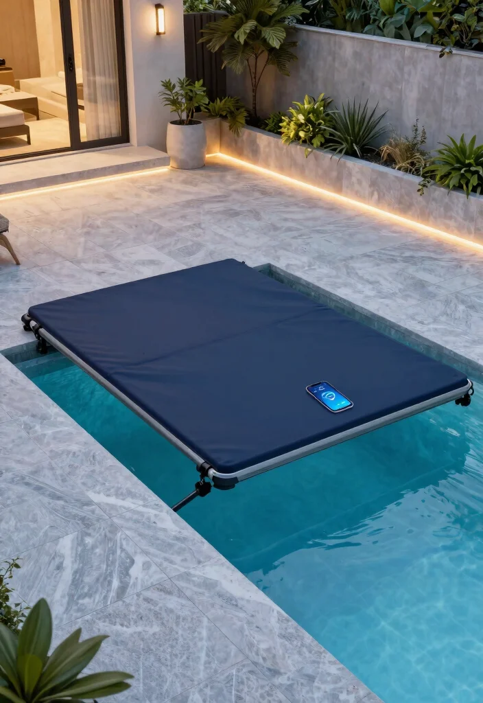 9 Modern Retractable Pool Cover Ideas Sleek Design 5. High Tech Smart Covers 0