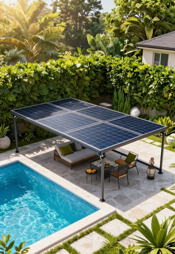 9 Modern Retractable Pool Cover Ideas Sleek Design 9. Integrated Solar Technology 0