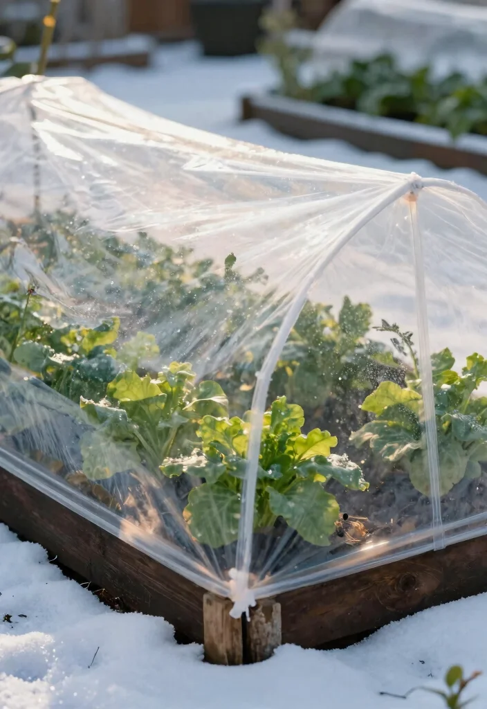 9 Practical Raised Garden Bed Cover Ideas for Frost Protection 1. Clear Plastic Covers 0