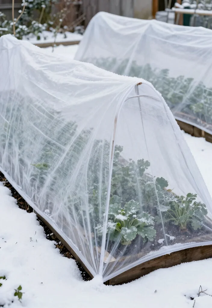 9 Practical Raised Garden Bed Cover Ideas for Frost Protection 2. Lightweight Fabric Row Covers 0