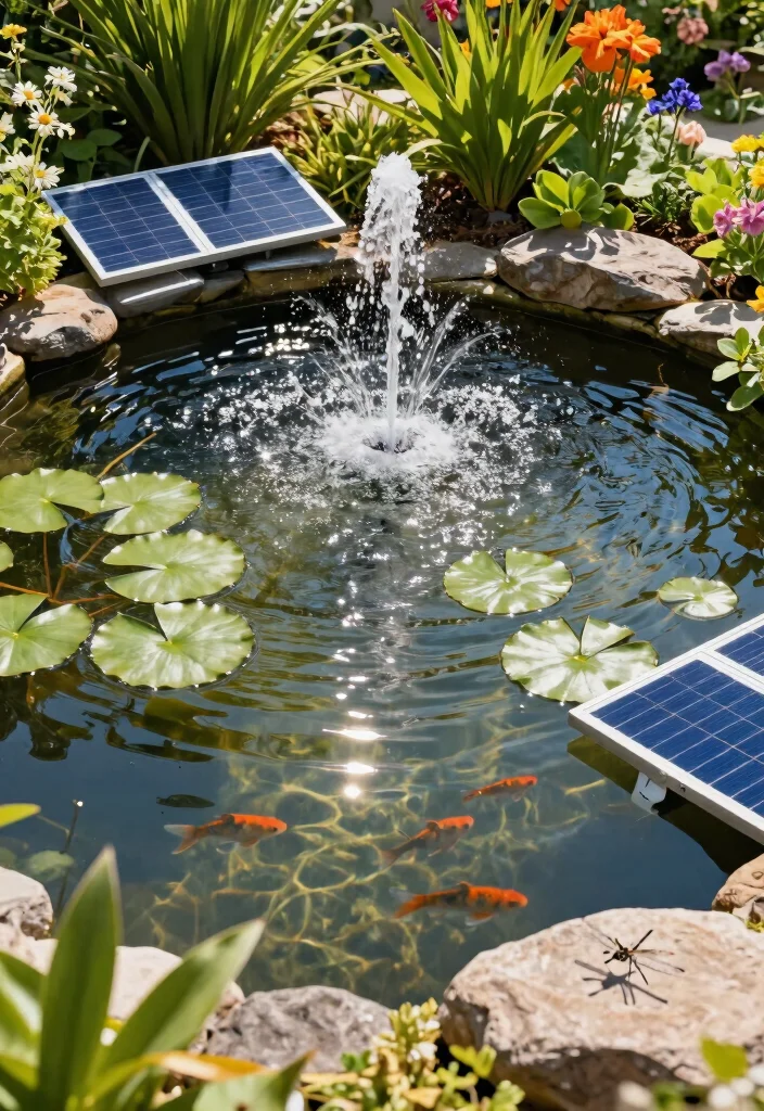 9 Refreshing Spring Garden Pond Ideas to Wake Up Your Yard 1. Solar Powered Garden Pond 0